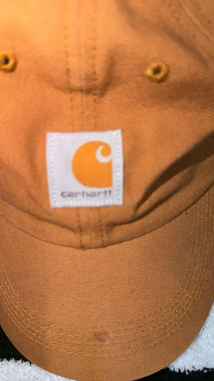 Carhartt AH8900 Child Signature Canvas Baseball Cap in Brown